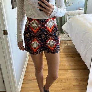 Zara High Waisted Trouser Short size XS